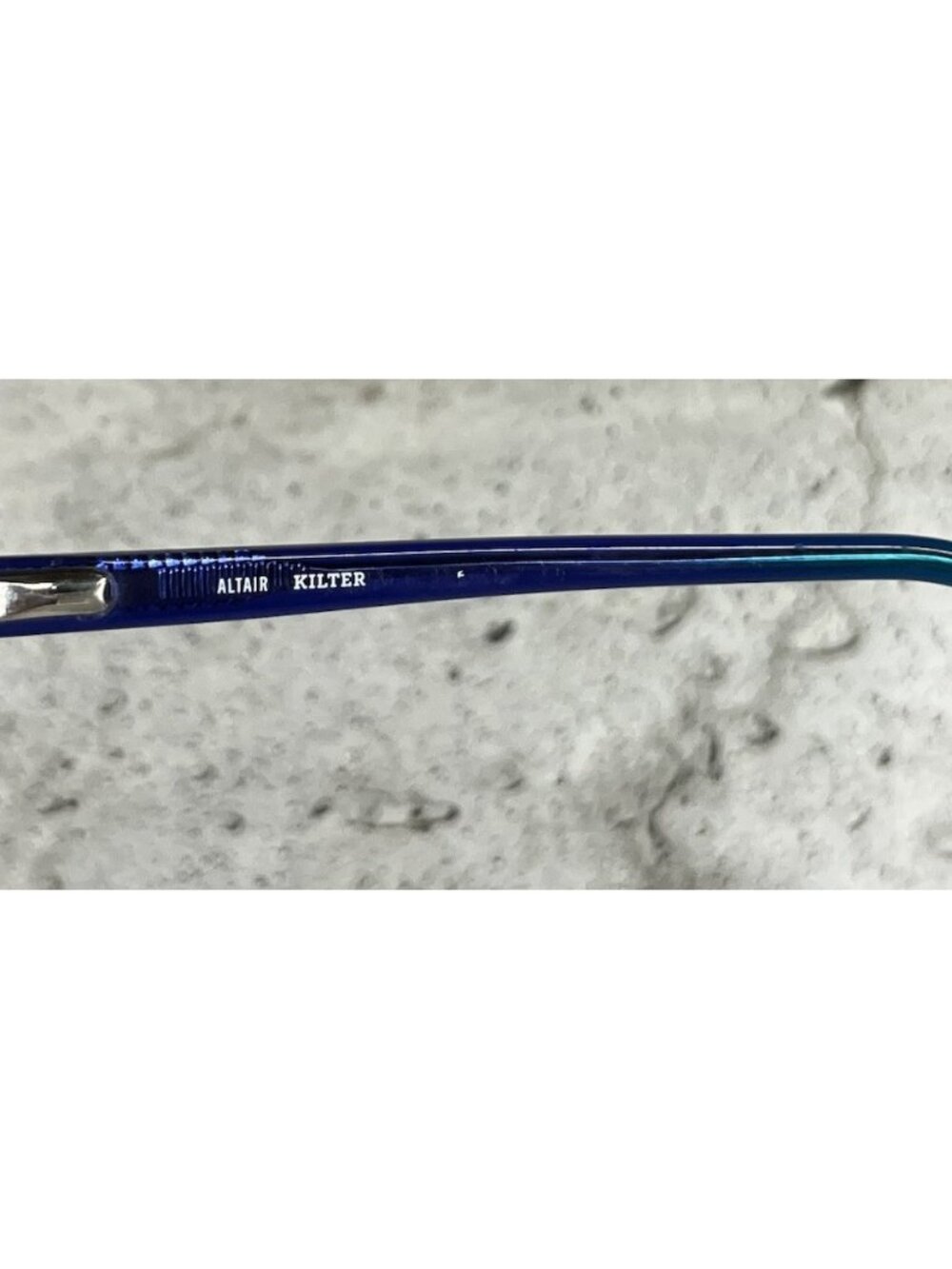ALTAIR KILTER K5011 (320) TEAL FADE RECTANGULAR EYEGLASSES FRAMES 49-16 130 - Picture 6 of 7
